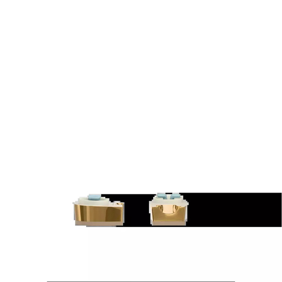 Pashion Footwear Block Heel Kit 1.5 Gold Metallic Size 7-8.57-8.5 - Picture 1 of 3